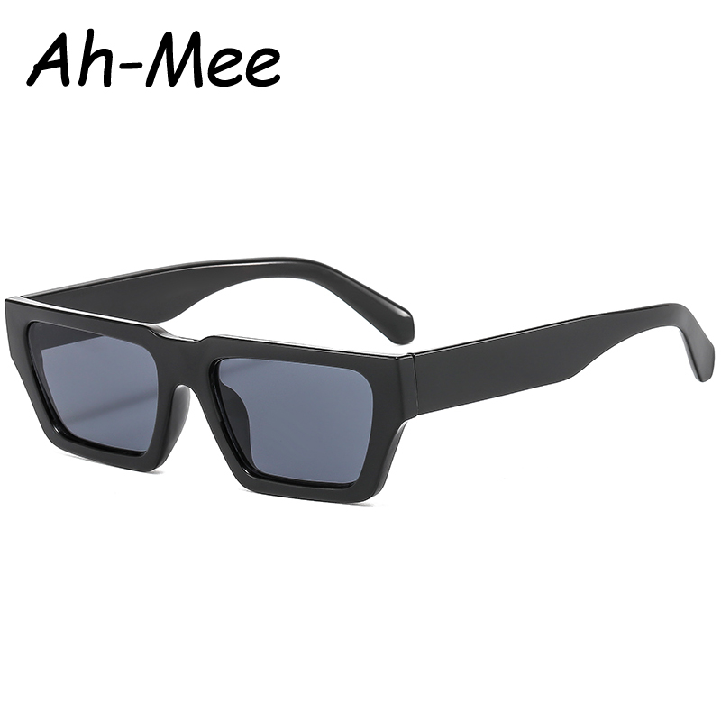 Lunettes de soleil Vintage à monture carrée pour femmes et hommes, verres solaires tendance, Punk populaire rétro Hip-Hop, UV400