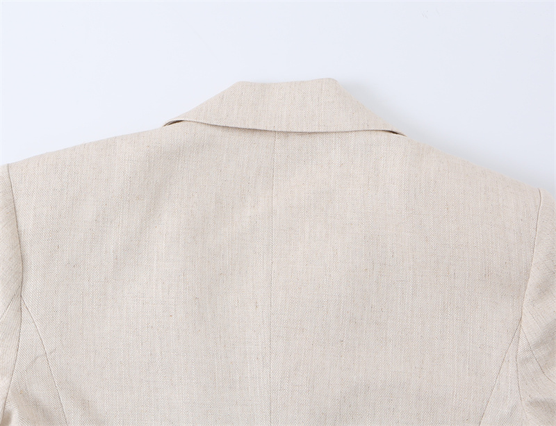 Blazer court blanc pour femme, nouvelle collection été 2026, à manches courtes, orné de dentelle, sexy, tendance et polyvalent
