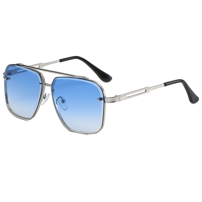 Lunettes de soleil carrées en métal de luxe pour hommes et femmes, lunettes de soleil Big Pilot, nuances de conduite, classique, noir, happator, mode