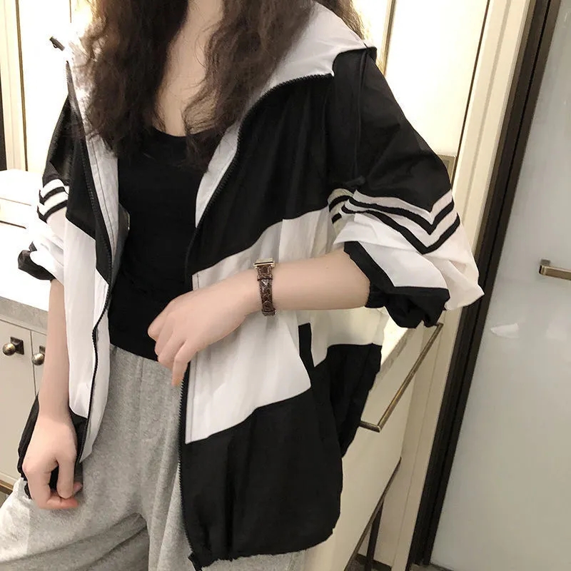 Vêtements de Protection solaire pour femmes, veste courte et fine, manteau Baisc ample d'été coréen, décontracté, respirant, vêtements d'extérieur, nouvelle collection 2025