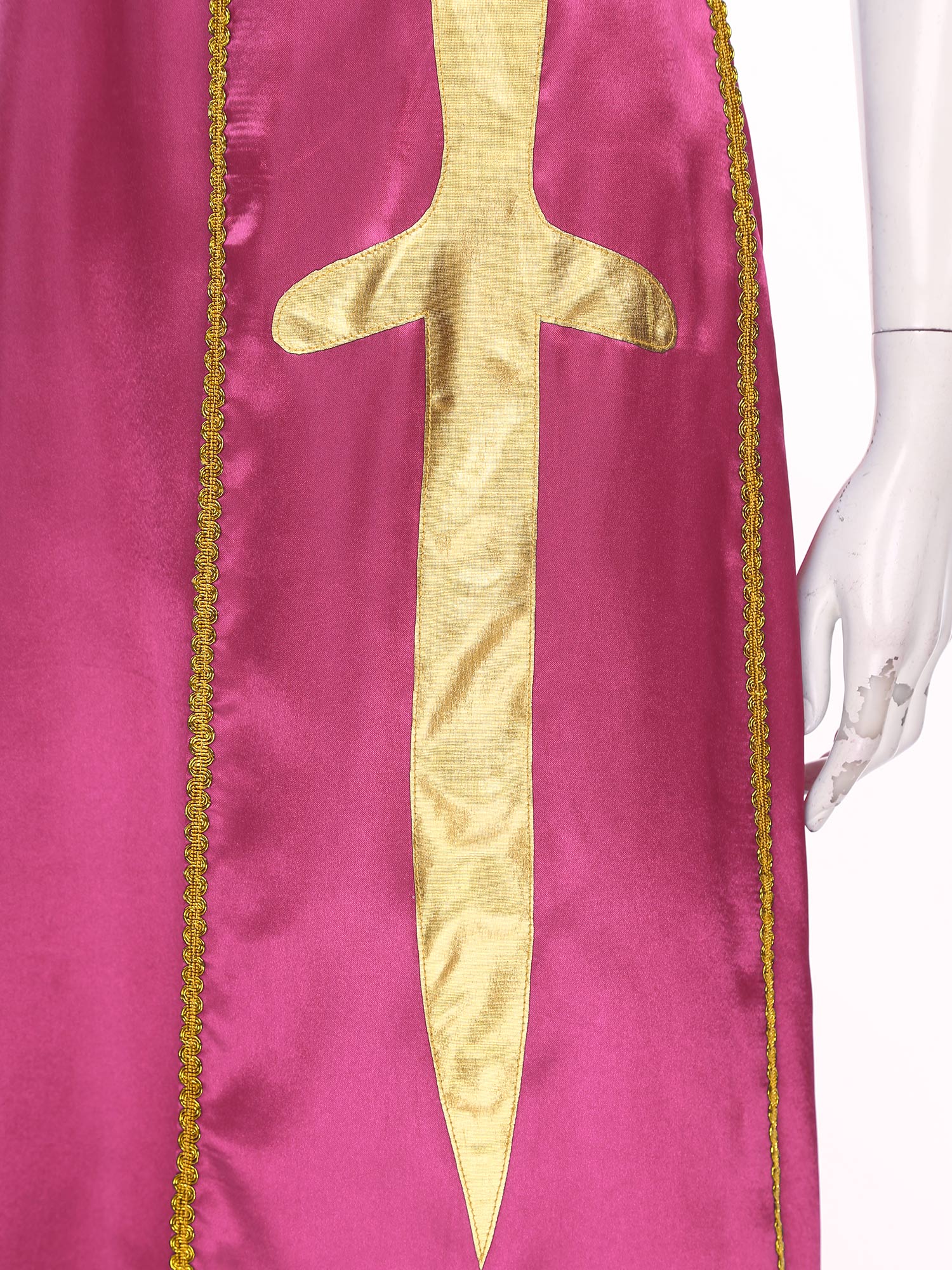 Costume de danse liturgique pour femmes, robes de spectacle de culte d'église, Robe tunique Maxi sans manches avec Robe à manches longues