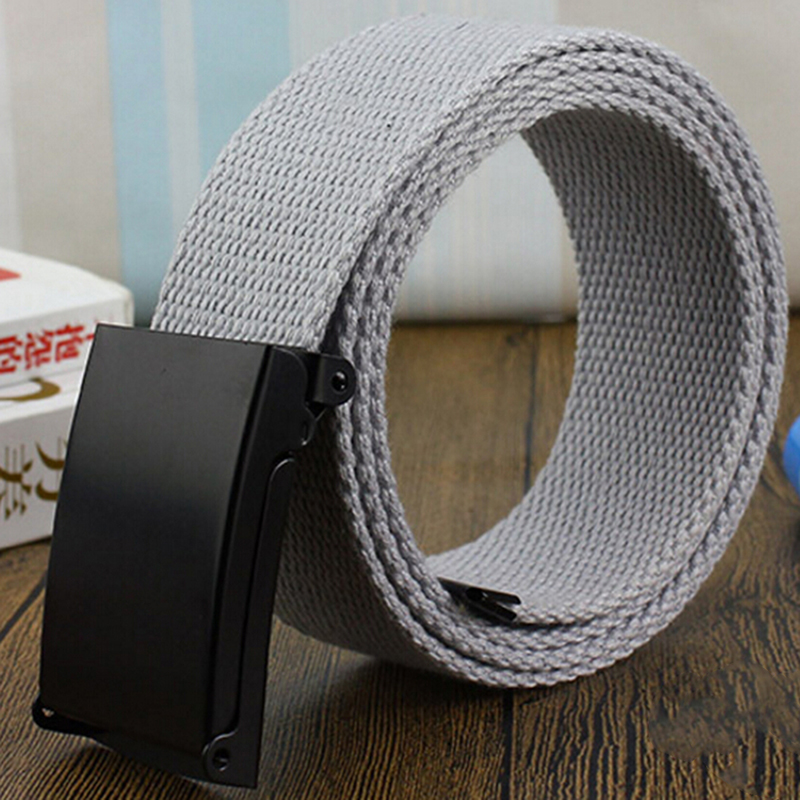 Haute qualité armée tactique hommes ceinture unisexe mâle décontracté boucle ceintures toile sangle ceinture armée tactique ceinture