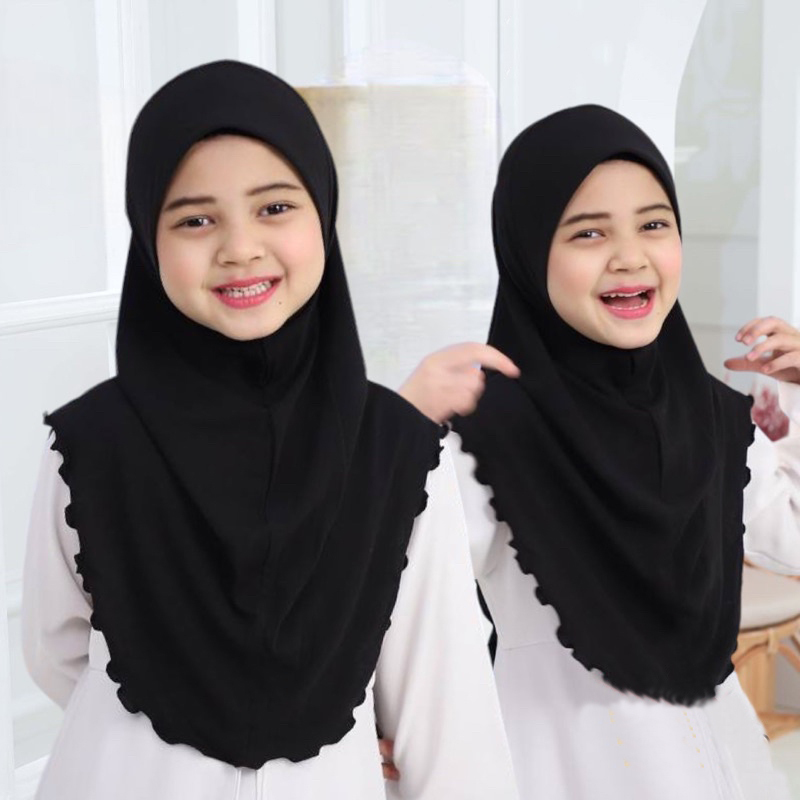 H120a Chapeaux hijab unis pour grandes filles, foulard musulman, chapeau foulard islamique, Amira, bandeau à enfiler, magnifique foulard pour fille de 10 ans