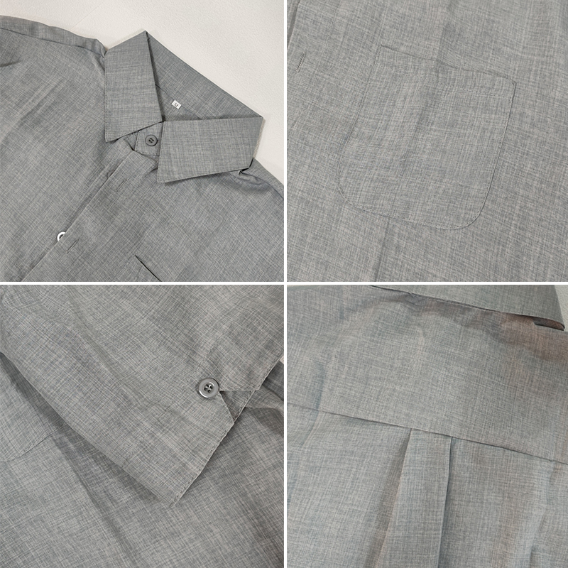 Chemises d'Été en Coton et Lin pour Homme, Chemisiers Décontractés à Manches Courtes, Couleur Unie, Col Rabattu, Vêtements de Plage Formels