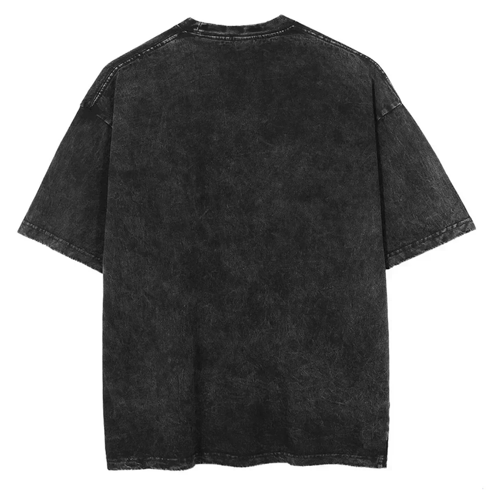 T-shirt imprimé Anime Hunter X Hunter Chrollo pour hommes et femmes, T-shirt lavé de haute qualité en coton Vintage, hauts Harajuku