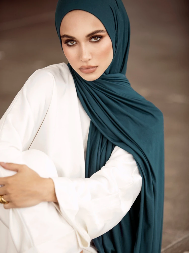 Grande taille Jersey Hijabs pour femme Turban coton mercerisé Hijab écharpe châle Turbans pour femmes Foulard foulards Ramadan Foulard