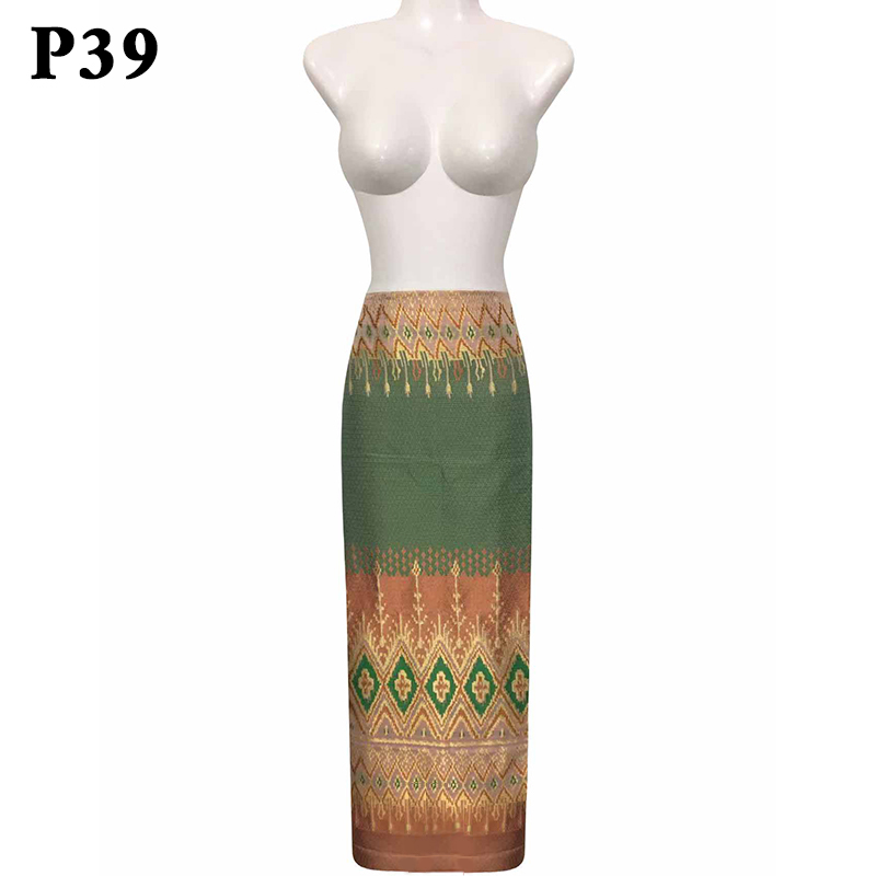 NOUVEAU - Robe traditionnelle thaïlandaise pour femmes, jupe tube taille haute, style Dai de Xishuangbanna, costume de danse ethnique pour festival et fête en Malaisie