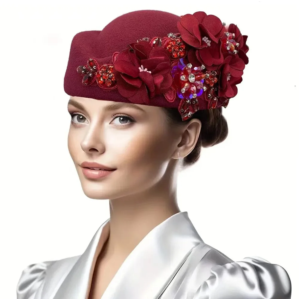 Couvre-chef africain mode été automne Turban africain chapeau pour femmes église avec fleur casquettes souples pour fête décontracté tête enveloppement
