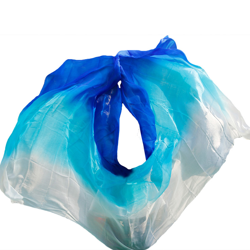 Voile de brevdu Ventre en Soie pour Femme, Écharpe Sexy, 100% Authentique, Blanc + 430 + Bleu Royal, Qualité