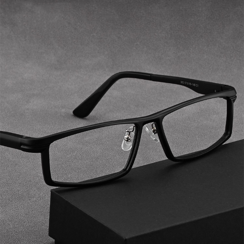 Marque Design pleine jante titane TR90 optique Prescription lunettes cadre Flexible ressort charnière affaires hommes lunettes Spectacle