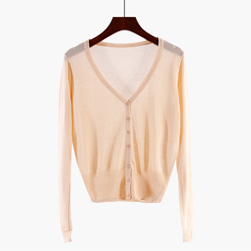 Cardigan femmes pull tricoté printemps automne été Protection solaire vêtements femme Cardigans femmes mince veste manteau dames hauts