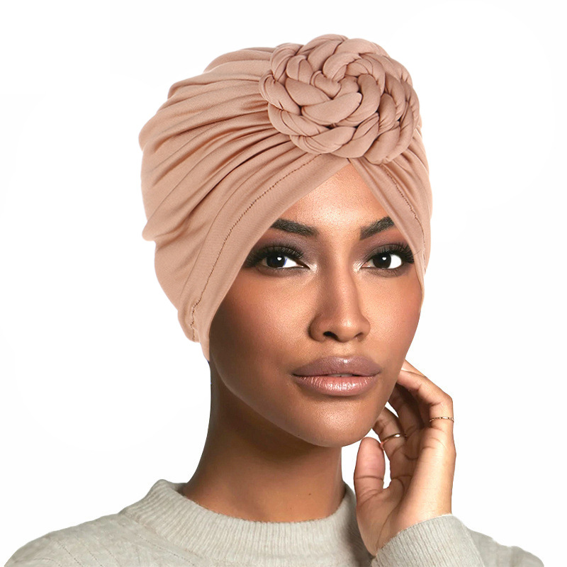 Casquettes Hijab pour femmes musulmanes, bonnet Turban indien, tête ronde, élastique, doux, mode dames, document solide, Ramadan