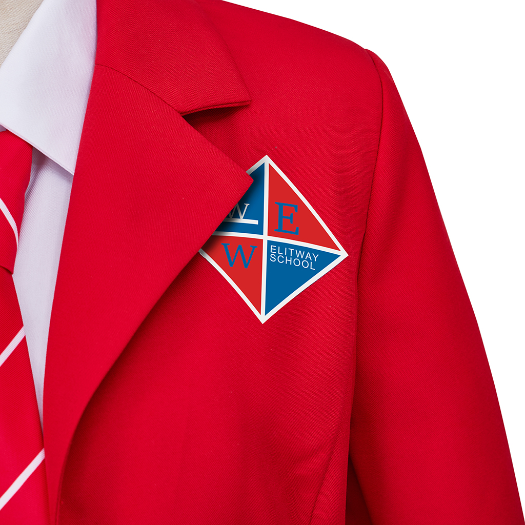 Rebelde Cosplay Costume lycée JK uniforme jupes Costume étudiant rouge Blazer veste ensemble complet tenues d'halloween pour hommes femmes