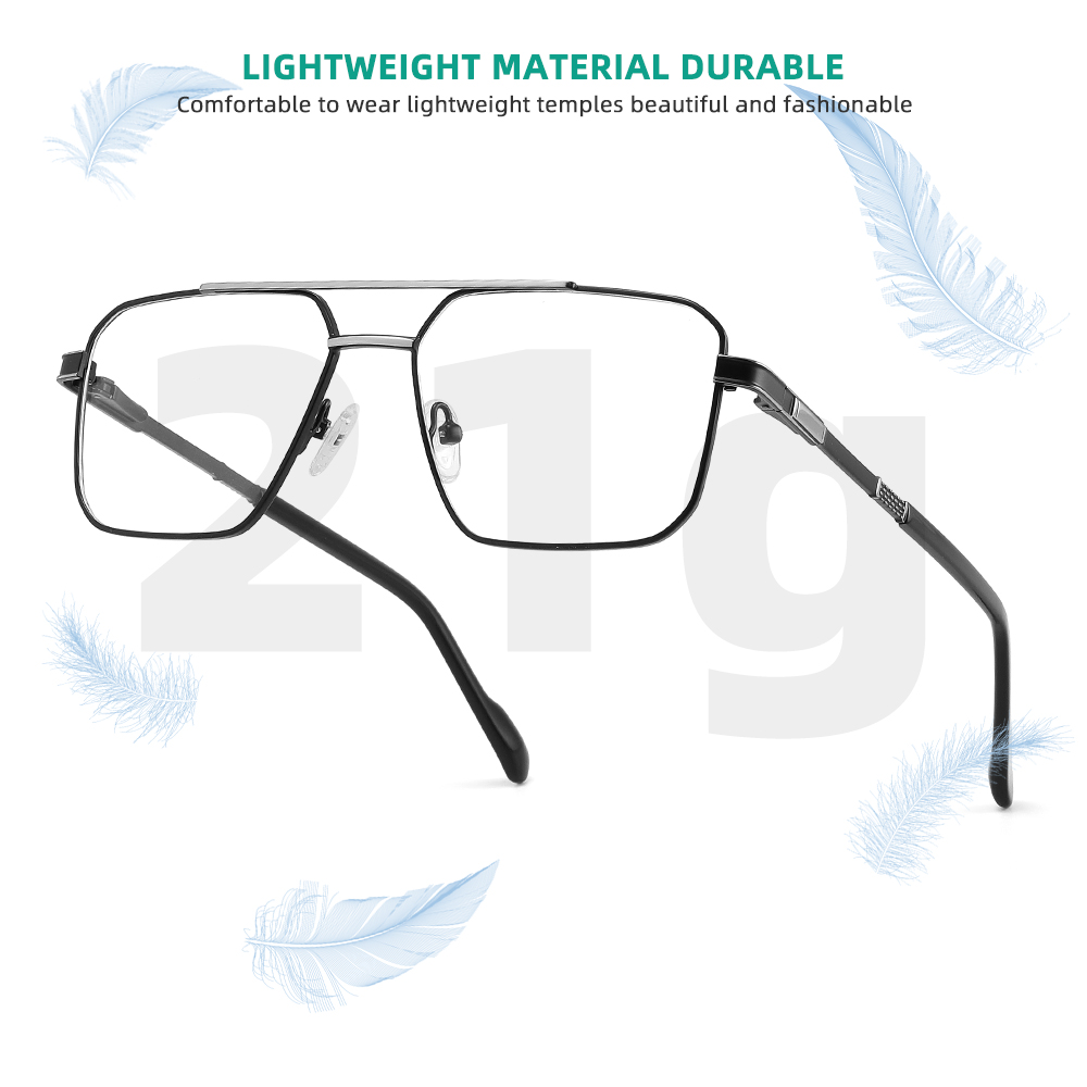 Lunettes de luxe pour hommes, verres à lumière bleue, monture de lunettes pour hommes, verres gradués blueretro pour hommes, lunettes presbytes