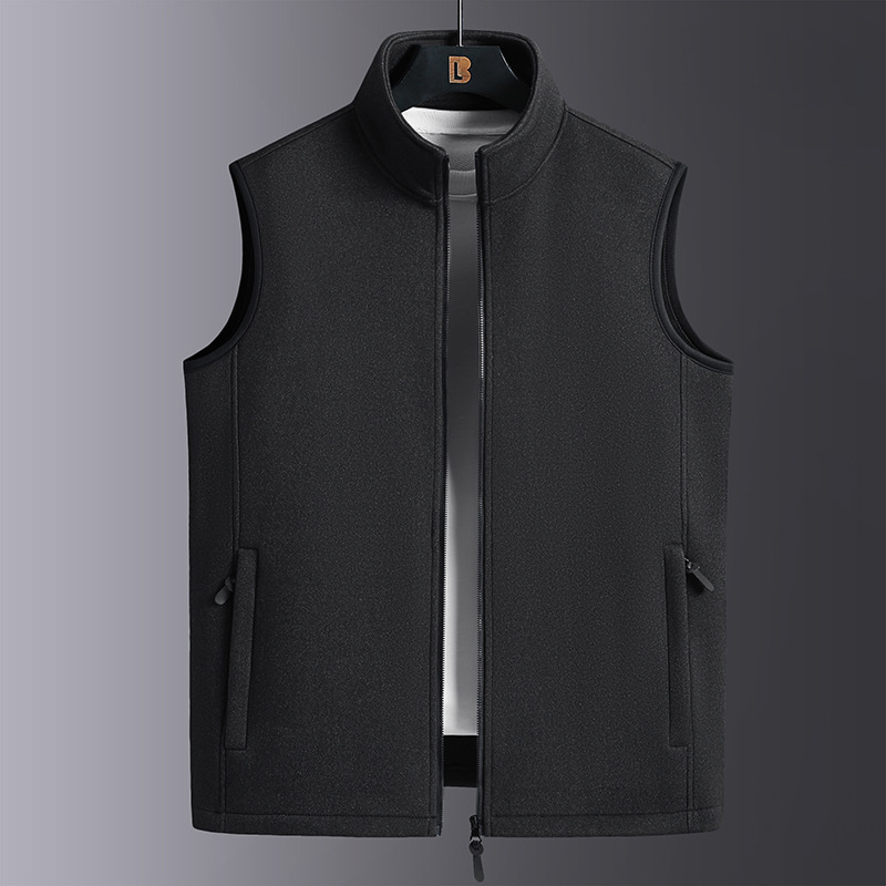 Marque de mode grande taille mâle chaud gilet polaire gilet hommes agneau cachemire chaud sans manches manteau hommes marque vêtements hiver gilet