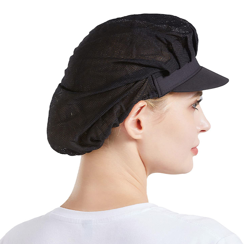Chapeau de cuisine en maille pour Service alimentaire, 2 ou 5 pièces, chapeaux de travail élastiques pour restauration, couvre-cheveux pour femmes et hommes, chapeau d'atelier