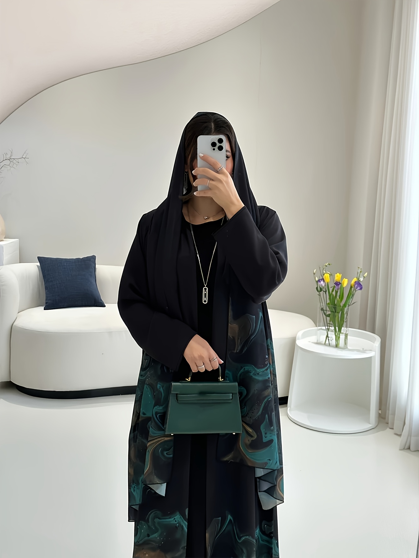 Vêtements traditionnels saoudiens pour femmes musulmanes, nouvelle collection printemps/automne du Moyen-Orient, robe ample ouverte sur le devant pour les fêtes et le Ramadan