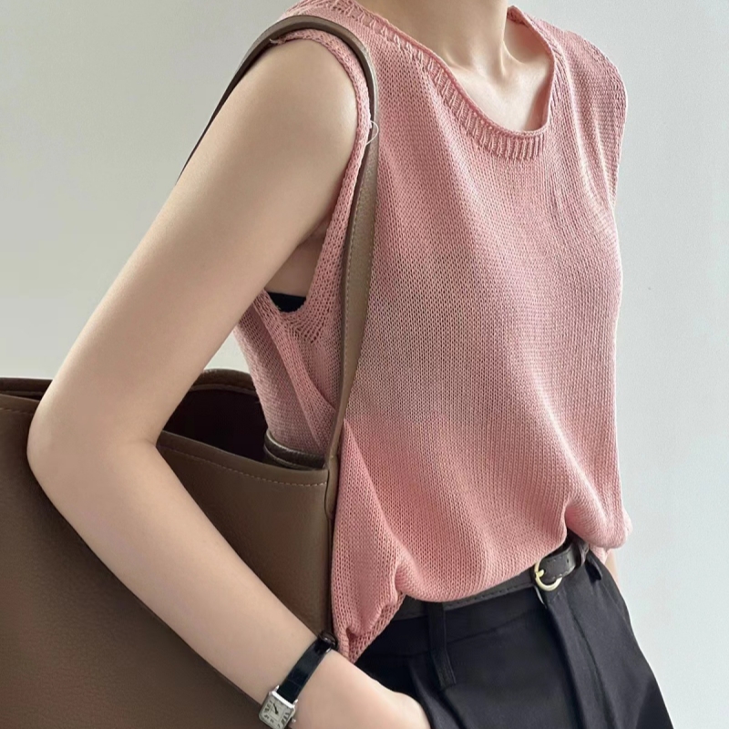 Gilet court en tricot polyvalent pour femme