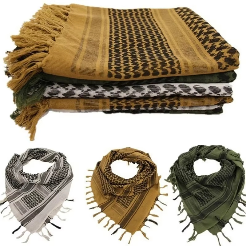 1 Pack Foulard Musulman en Gaze Arabe du Désert pour Hommes et Femmes, Protection Solaire, Coupe-Vent, pour la Randonnée
