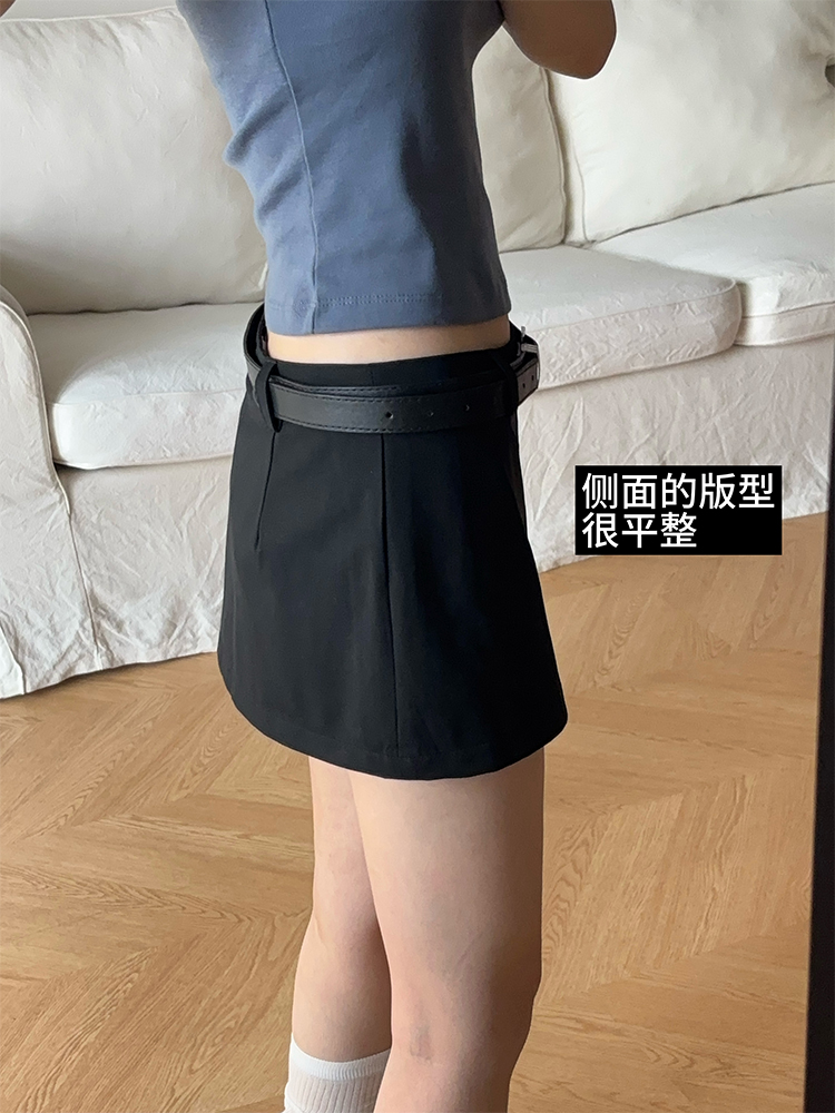 Jupe courte taille basse pour fille épicée, nouveau costume, noir, rétro, Design américain, Mini jupe Sexy, été 2025