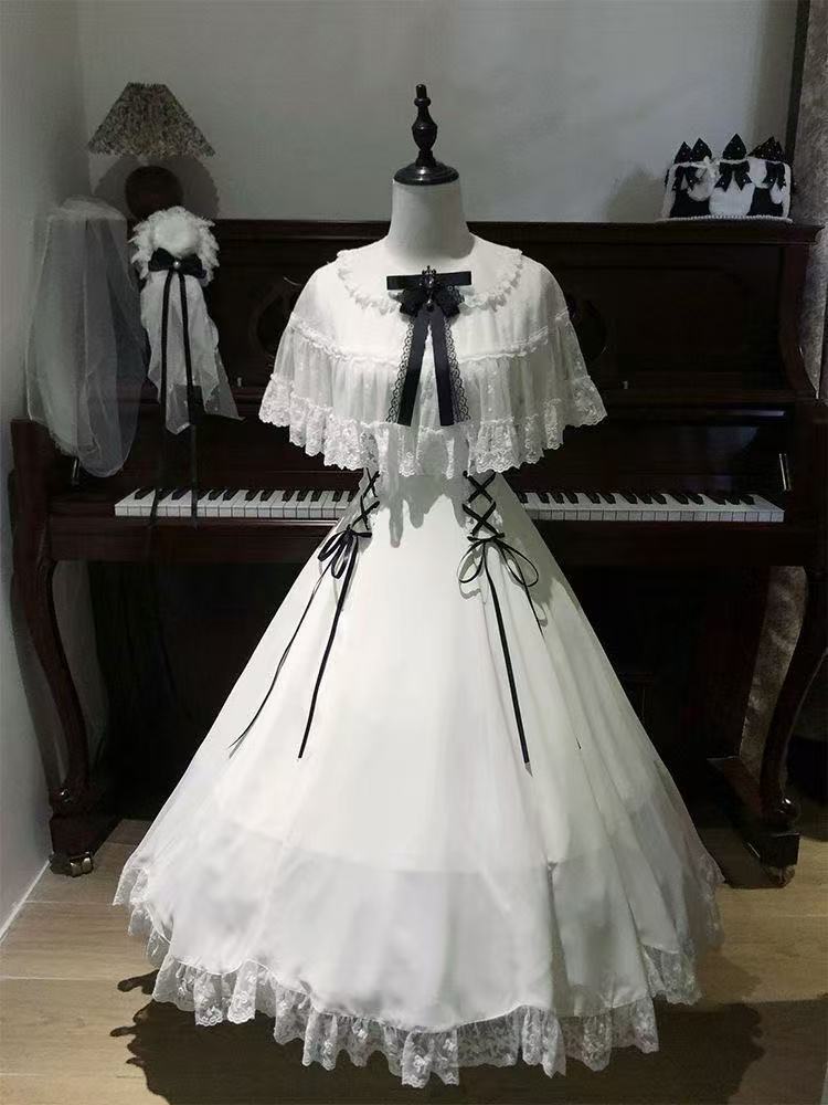 Nouvelle Robe Midi Femme Automne 2026 – Style Princesse Romantique en Dentelle Vintage Française – Tenue de Soirée Élégante et Formelle