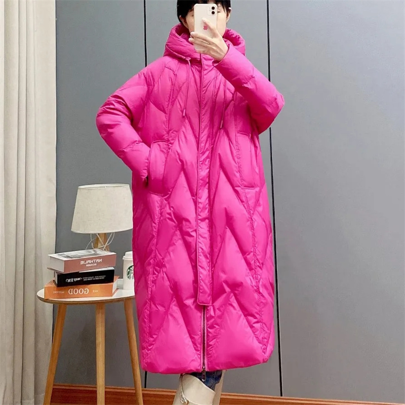 Manteau en duvet de coton pour femme, veste d'hiver, parka femme, vêtements d'extérieur longs à capuche, optique chaude, vêtements de neige, pardessus femme, nouveau, 2021