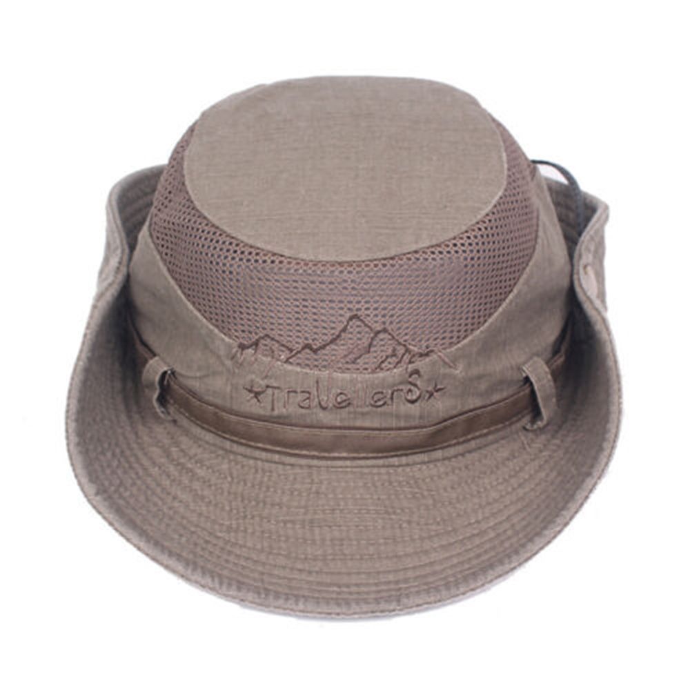 Chapeau de Protection solaire respirant à large bord pour hommes et femmes, chapeau de Jungle, seau, casquette de pêche