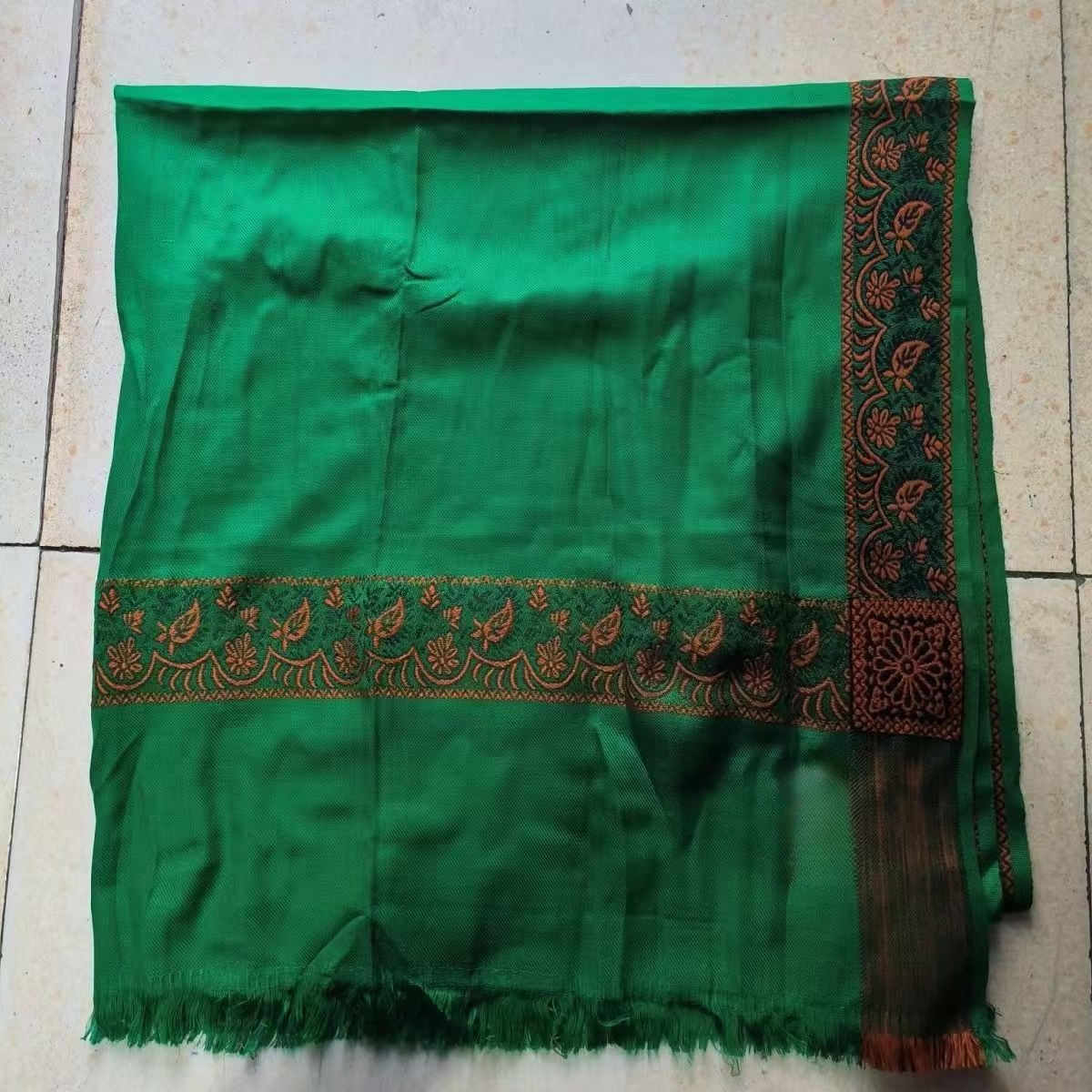 Foulard vert musulman pour hommes, foulard traditionnel en coton doux, couvre-chef de prière islamique Eid, bandeau respirant