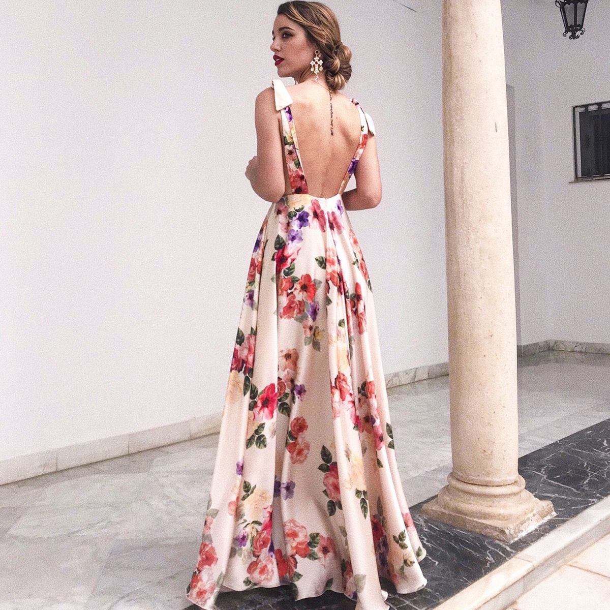 Robe longue style bohème, robe de plage pour les vacances, robe maxi à bretelles, robe imprimée, robe d'été pour femmes