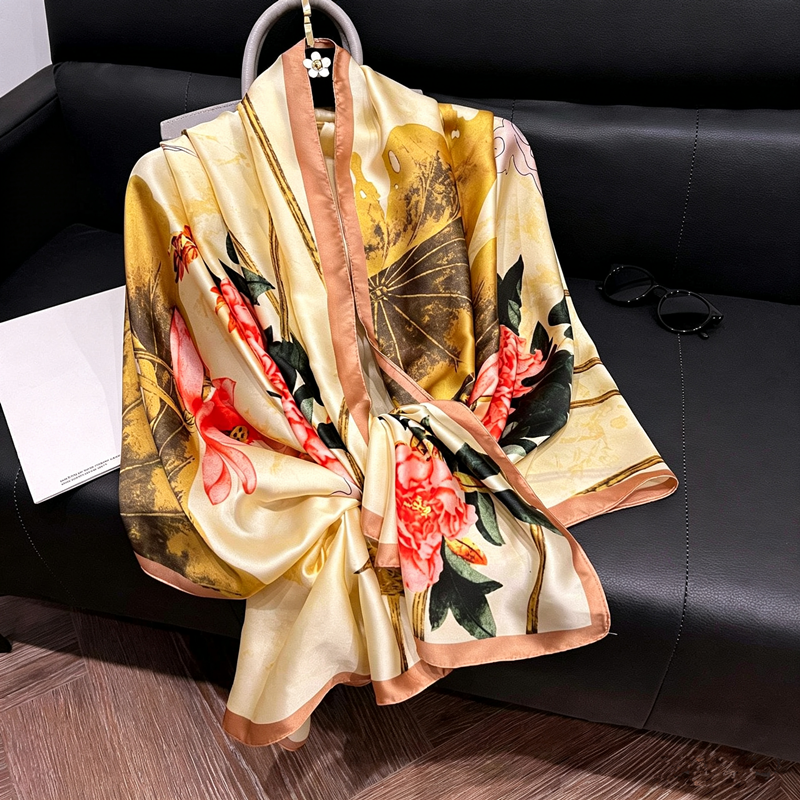 Écharpes de protection solaire pour couple, style mode, châles d'hiver pour femmes, écharpes en cachemire de luxe, pour cadeau, nouveau modèle 180x90CM, hijab en soie chaude