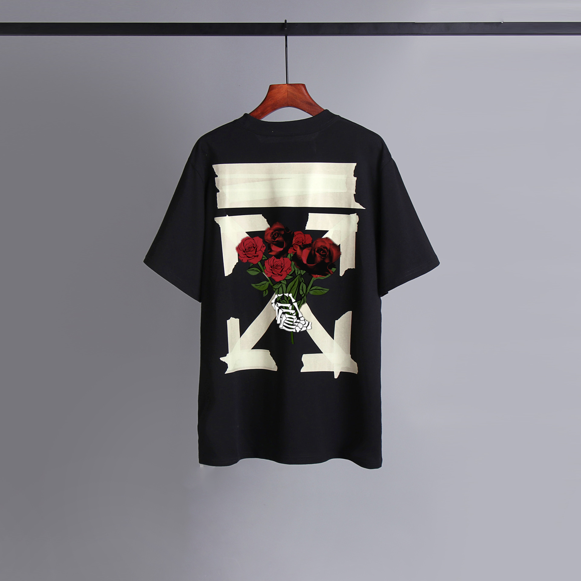 T-shirt graphique de luxe en coton style Hip Hop coréen, coupe oversize, pour hommes et femmes, été, marque de luxe, rétro, décontracté, ample, manches courtes