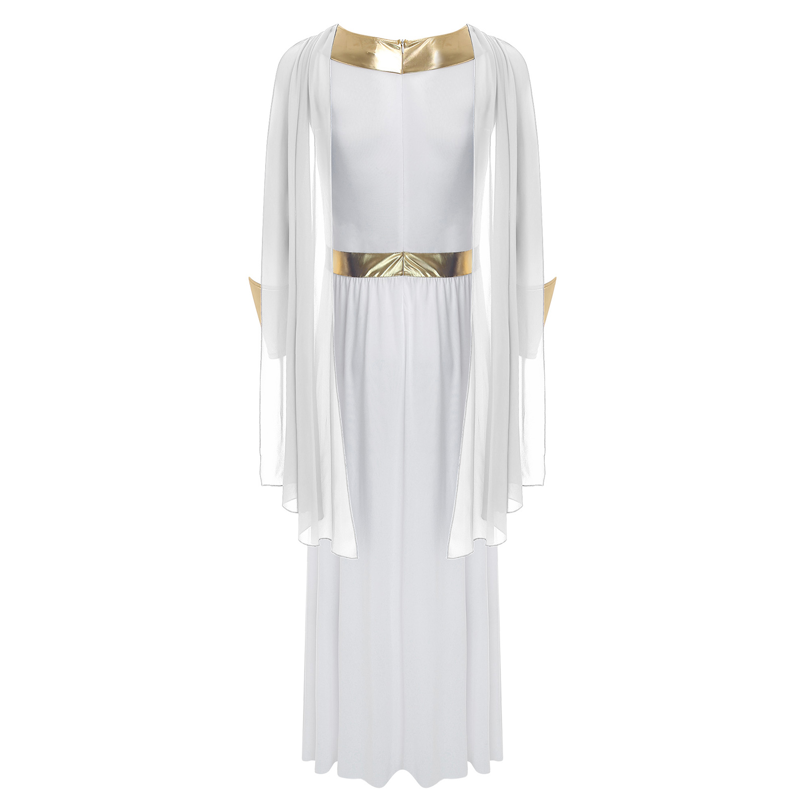 Toga romain grec ancien pour hommes, Costume de Cosplay d'halloween dieu Zeus ange prêtre, tunique sans manches avec poignets pour fête à thème