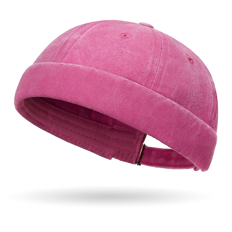Mode Denim Docker casquette sans bords chapeau solide Skullcap couleur unie marin casquette Beanie chapeaux hommes femmes seau casquette réglable papa chapeau
