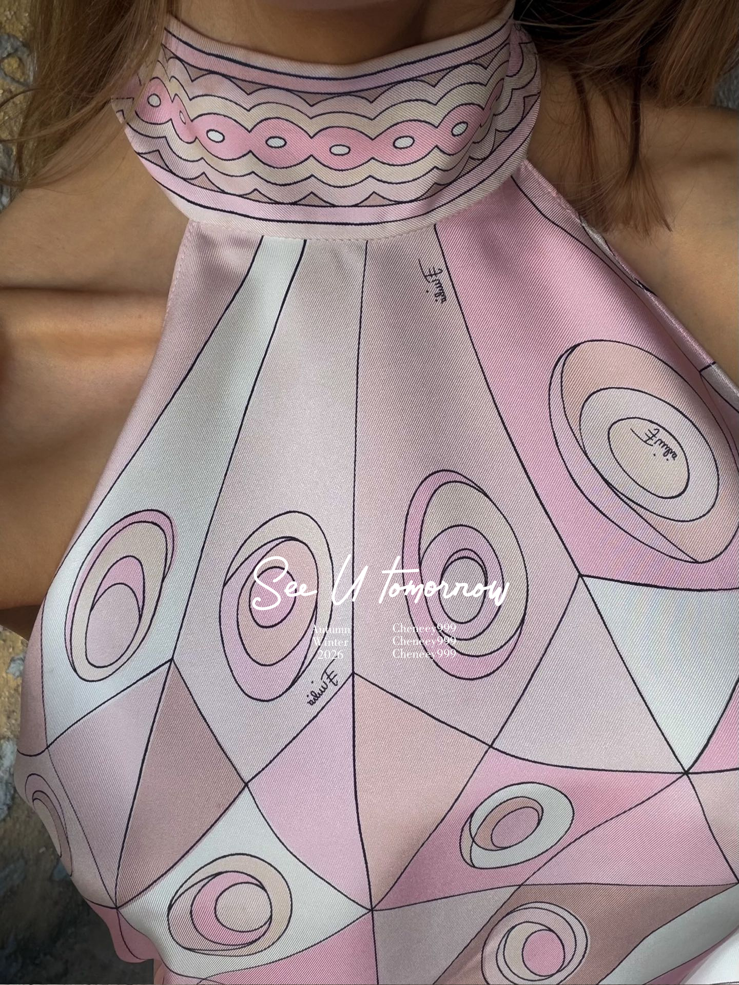 Mini-jupe en twill de soie rose, ensemble deux pièces pour femme avec un haut halter sans manches ajusté