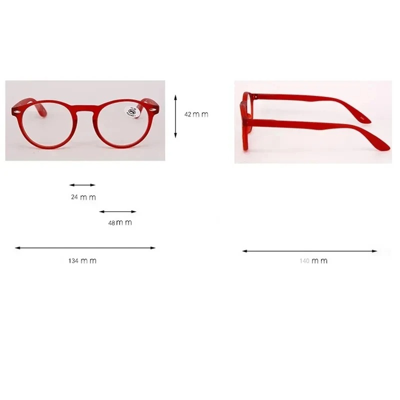 Lunettes de lecture rondes tendance pour femmes, lunettes d'ordinateur rondes, presbytie, hypermétropie, lunettes +0+1.0+1.5+2.0+2.5+3.0+3.5+4.0