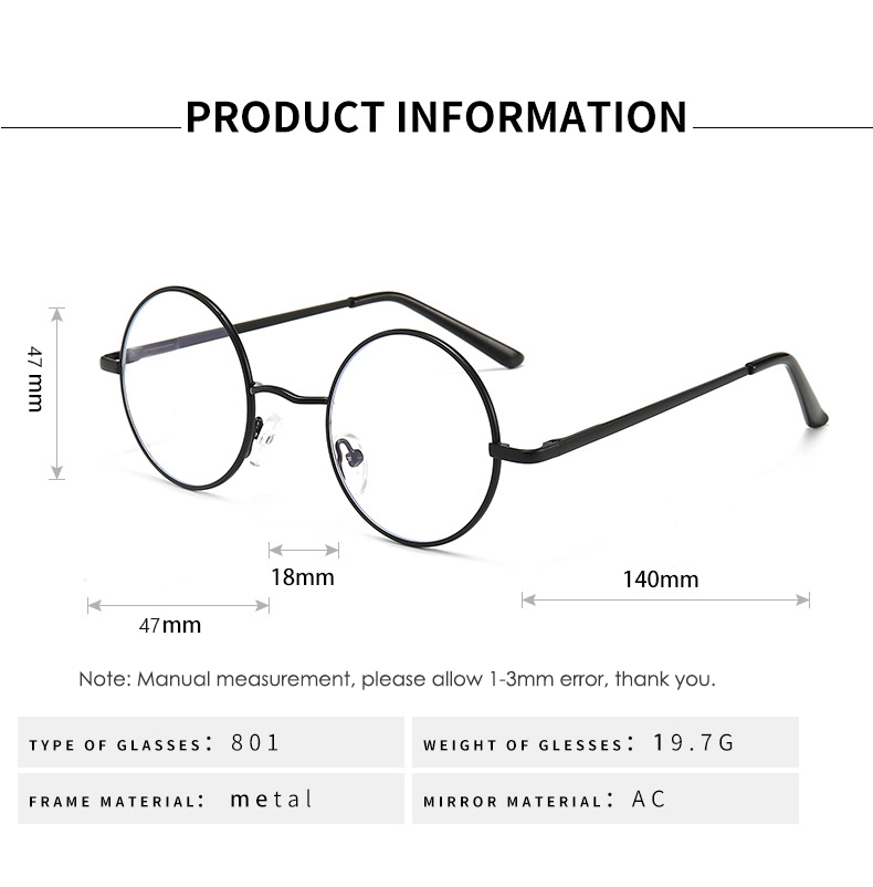 Lunettes d'ordinateur de jeu rétro Vintage pour femmes et hommes, monture métallique Anti-lumière bleue, verres transparents, cercle rond