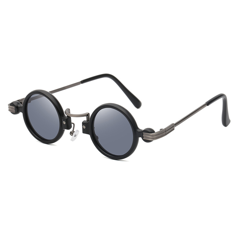 Petites lunettes de soleil rondes pour hommes et femmes, lunettes de soleil rétro Steampunk, lunettes à monture en métal pour hommes et femmes, nuances Oculos De Sites, UV400