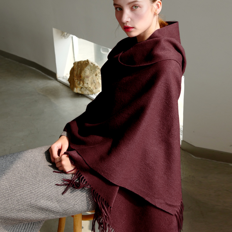 Large 70 cm laine hiver écharpe femmes mode châle solide foulards de luxe automne châles enveloppes Poncho écharpes pour dames unisexe Wrap