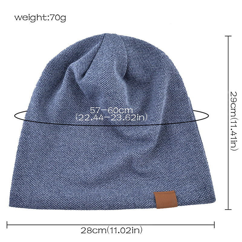 Bonnet ample unisexe pour hommes et femmes, bonnet pull chaud, casquettes Skullies décontractées, rétro, hip hop, automne, hiver