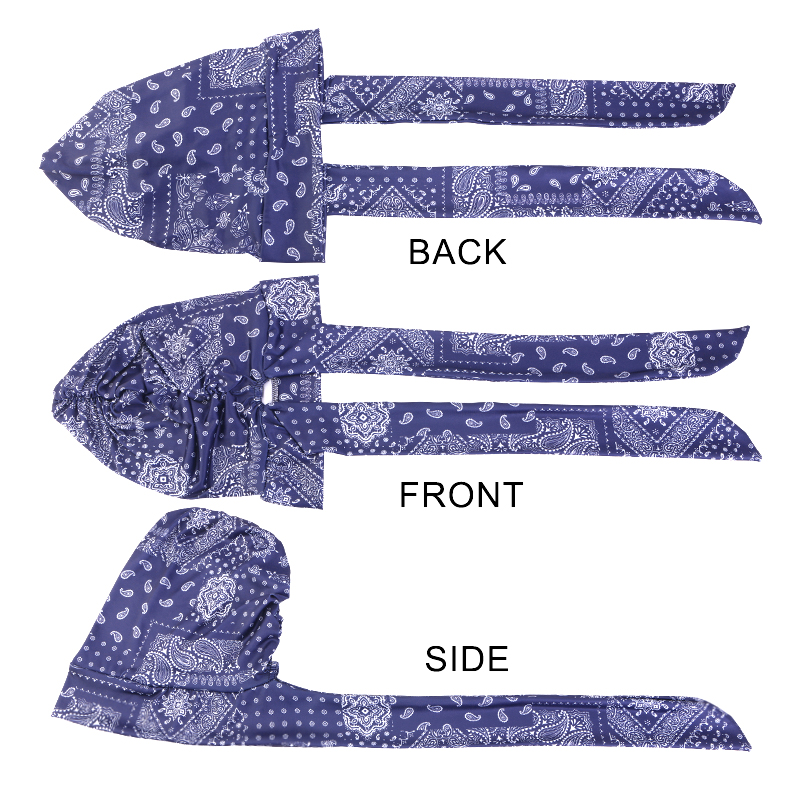 Foulard élastique pour femmes musulmanes, fleurs de cajou flottantes avec une foulard, bandeaux