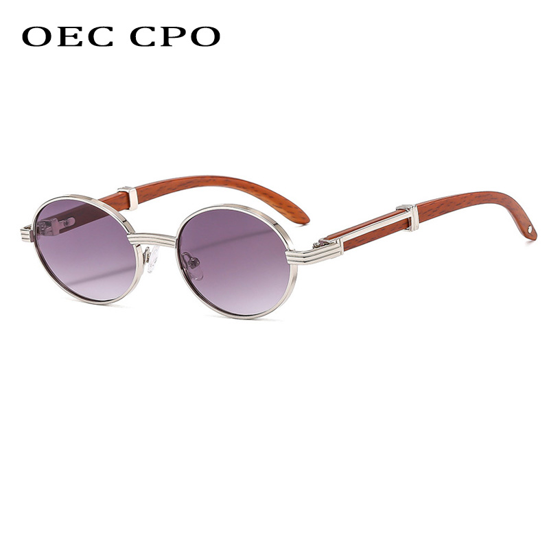 Lunettes de soleil rondes Vintage de luxe pour femmes et hommes, petites montures ovales, lentille noire classique, UV400, lunettes Oculos