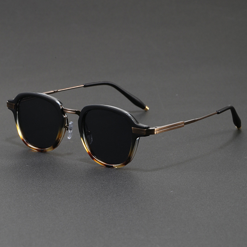 Lunettes de soleil rondes vintage pour femmes et hommes, lunettes tendance, monture ronde géométrique rétro, design simple, protection UV400, hommes femmes