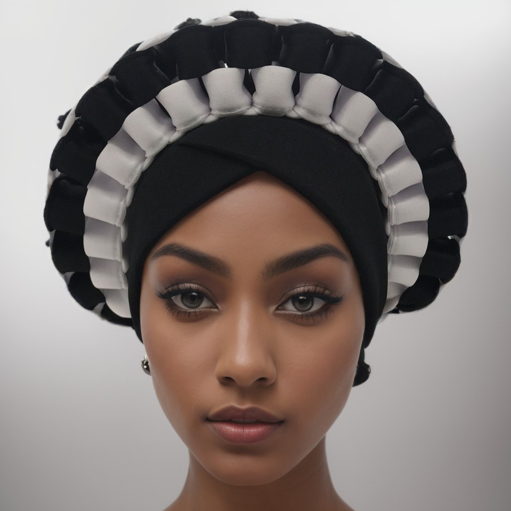 Turbans africains à la mode pour femmes, prêts à porter, couvre-chef Auto Gele, bandeau nigérian Aso Oke pour mariage traditionnel, 2022
