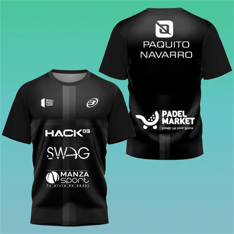 T-shirt de sport pour homme, style mode, pour le tennis, le badminton et le tennis de table, vêtements d'entraînement d'extérieur, hauts amples à manches courtes pour l'été