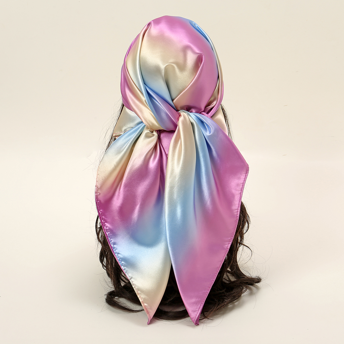 Nouveau foulard Palestine Keffiyeh femmes imprimé carré écharpe musulman Hijab Satin soie mouchoir Bandanna silencieux foulard enveloppes