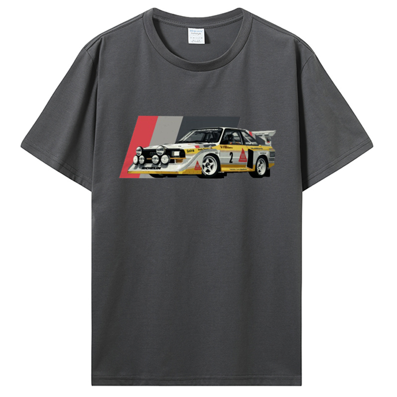 Sport S1 E2 groupe B voiture de rallye Stig Blomqvist Mikkola et Walter T-Shirt décontracté T-Shirt couverture en coton vêtements pour hommes unisexe T-Shirt
