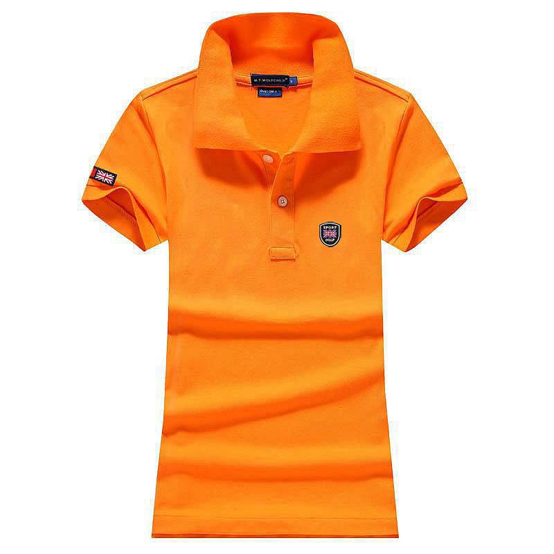 Polo à manches courtes pour femmes, vêtements de sport décontractés en coton, chemise à col polo, t-shirts à revers pour femmes, mode d'été, Y-Clothing
