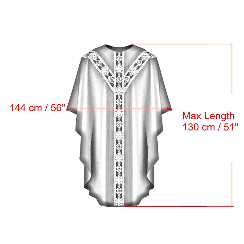 Robe de prêtre d'halloween, chasuble, église catholique, père, vêtements de masse, avec pompon, Robe de clergé