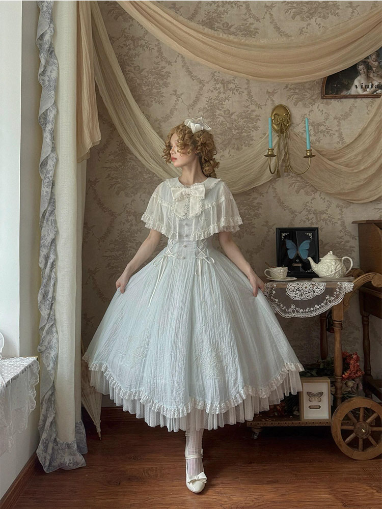Robe d'été française élégante pour femmes, Design Chic Lolita Y2k, dentelle épissure, nœud, rétro, Bandage, douce princesse, tenues de fête