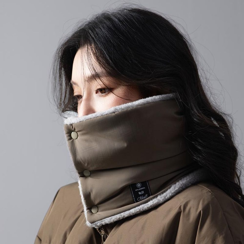 Cache-cou polyvalent en coton matelassé, écharpe thermique épaisse pour l'hiver, garde le cou au chaud, pour hommes et femmes, pour activités de plein air.